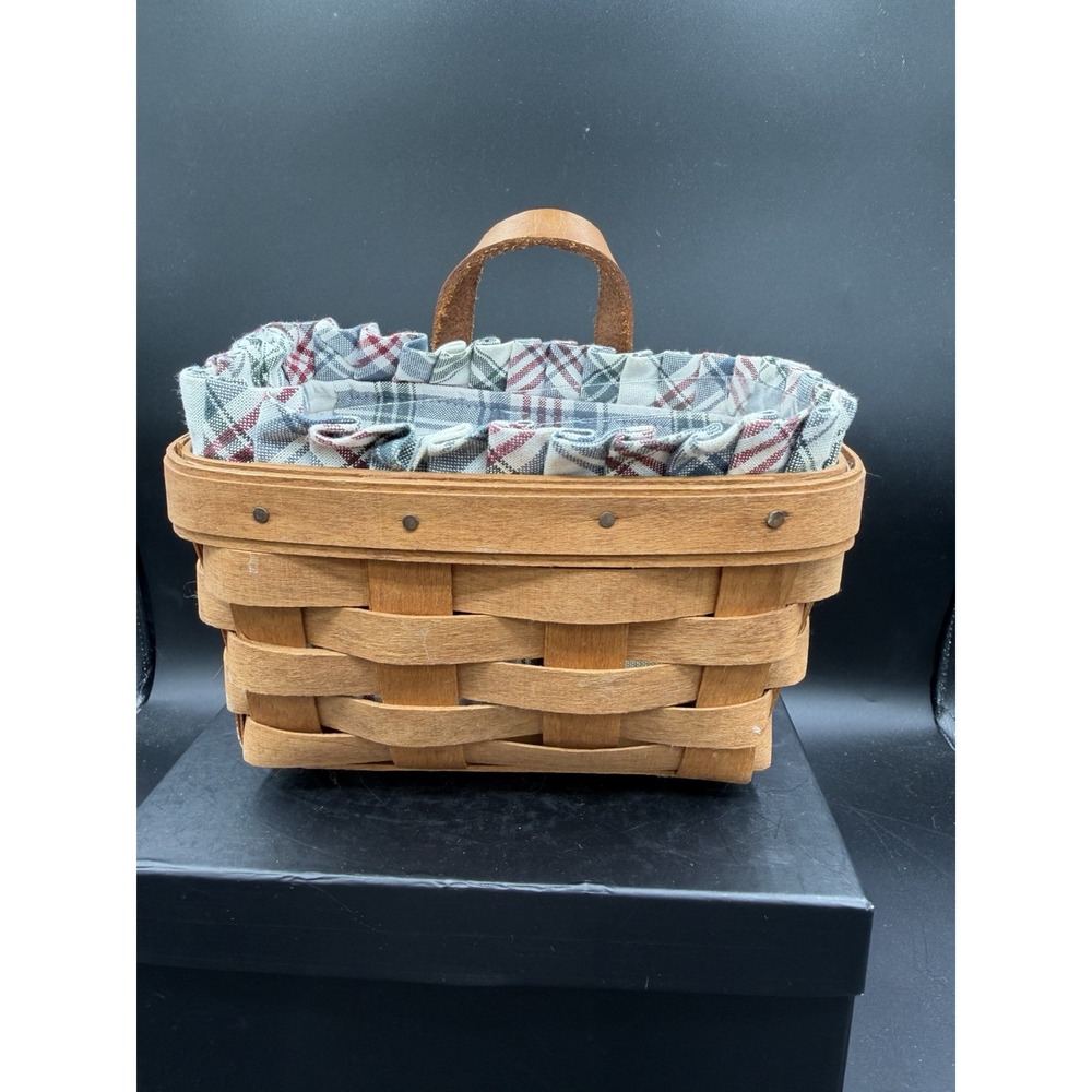 🧺 Longaberger 1992 Small Key Basket Combo 🔑
